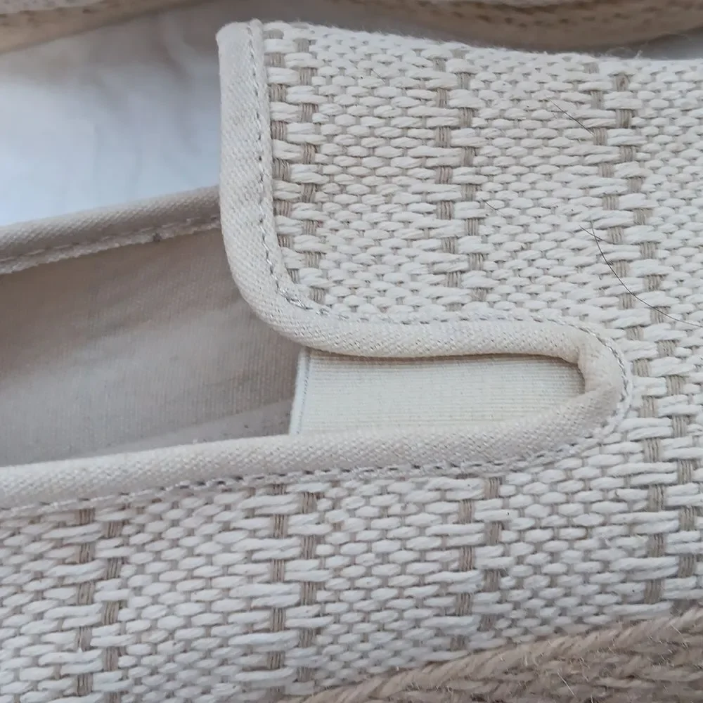 Esprit Women's Cream Slip-On Shoes Size 8.5